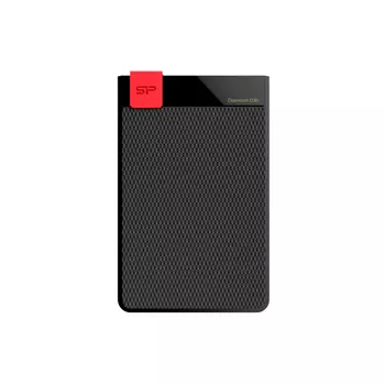 Внешний жесткий диск (HDD) Silicon Power 4Tb Diamond D30, 2.5", USB 3.1 Gen 1, черный/красный (SP040TBPHDD3LS3K)