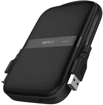 Внешний жесткий диск (HDD) Silicon Power 4Tb Armor A60, 2.5", USB 3.1 Gen 1, черный (SP040TBPHDA60S3A)