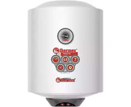 Водонагреватель электрический накопительный 30 л/нержавеющая сталь 2.5 кВт, Thermex Praktik 30 V Slim (ЭДЭ001638)