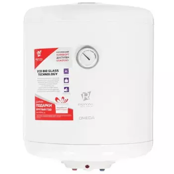 Водонагреватель электрический накопительный 50 л/стеклокерамика 2 кВт, Royal Clima Omega (RWH-OM50-RE)
