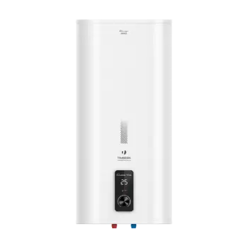 Водонагреватель электрический накопительный 80л/нержавеющая сталь 2кВт, 75°C, вертикальная, нижняя подводка, способ крепления: настенный установка, сухой ТЭН, Timberk Flumen SWH FSM9 80 V (SWH FSM9 80 V)