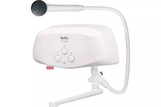 Водонагреватель Ballu 3-logic TS, электрический проточный, 3.7л/мин, 6.5 кВт (НС-1588894)