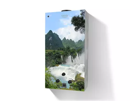 Водонагреватель газовый проточный 10л/мин 20 кВт, Oasis 20VG Glass (20VG)