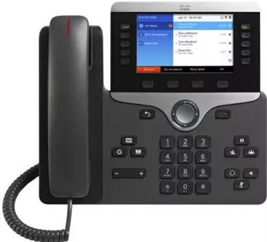 VoIP-телефон Cisco CP-8861-K9, 5 линий, 5 SIP-аккаунтов, цветной дисплей, PoE, черный (CP-8861-K9)