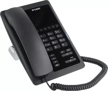 VoIP-телефон D-link DPH-200SE, 1 SIP-аккаунт, цветной дисплей, PoE, черный