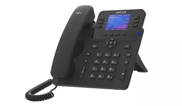 VoIP-телефон DINSTAR C63G, 3 линии, 3 SIP-аккаунта, цветной дисплей, PoE, черный (C63G)