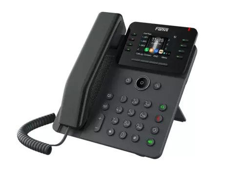 VoIP-телефон Fanvil V62G, 12 линий, 12 SIP-аккаунтов, цветной дисплей, PoE, черный (V62G)