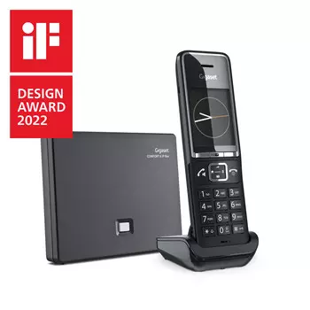 VoIP-телефон Gigaset COMFORT 550A IP FLEX, 6 линий, 6 SIP-аккаунтов, цветной дисплей, DECT, черный (S30852-H3031-S304)