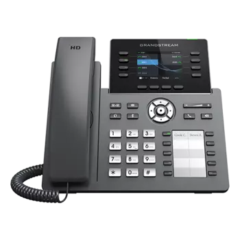 VoIP-телефон Grandstream GRP2634, 4 линии, 8 SIP-аккаунтов, монохромный дисплей, PoE, черный (GRP2634)
