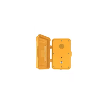 VoIP-телефон J&amp;R JR102-SC-Y-SIP, PoE, оранжевый, Всепогодный вандалозащищенный промышленный с защитной крышкой