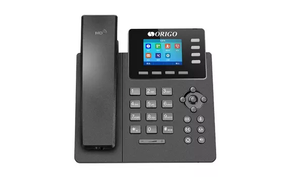 VoIP-телефон Origo OPH150, 5 линий, 4 SIP-аккаунта, цветной дисплей, PoE, черный (OPH150/A1A)