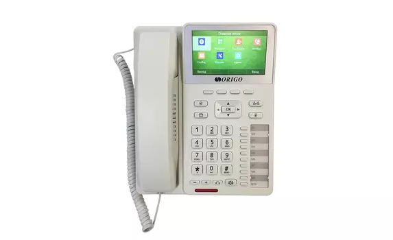 VoIP-телефон Origo OPH500, 5 линий, 4 SIP-аккаунта, цветной дисплей, PoE, белый (OPH500/A1B)