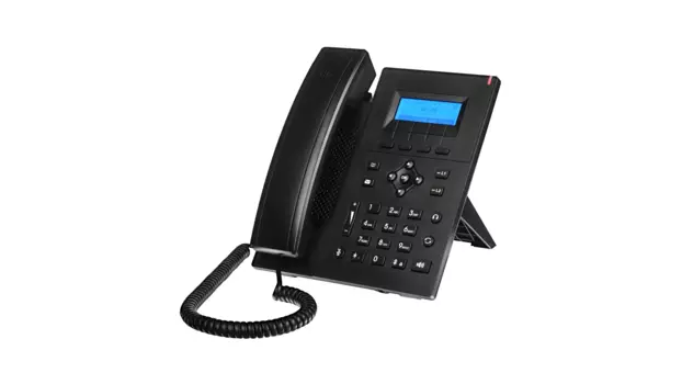 VoIP-телефон Qtech QIPP-100P, 2 SIP-аккаунта, монохромный дисплей, PoE, черный (QIPP-100P)
