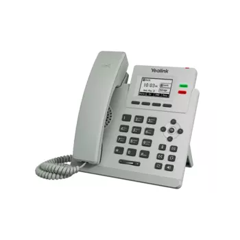 VoIP-телефон Yealink SIP-T31P, 2 SIP-аккаунта, монохромный дисплей, PoE, серый (SIP-T31P Light Gray)