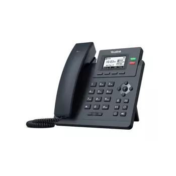 VoIP-телефон Yealink SIP-T31W, 2 линии, 2 SIP-аккаунта, монохромный дисплей, PoE, черный (SIP-T31W)