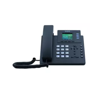 VoIP-телефон Yealink SIP-T33P, 4 линии, 4 SIP-аккаунта, цветной дисплей, PoE, черный/серебристый
