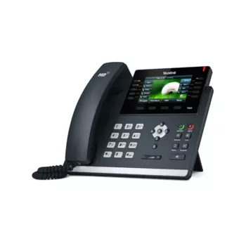 VoIP-телефон Yealink SIP-T46S, 16 линий, 16 SIP-аккаунтов, цветной дисплей, PoE, черный, BLF, PoE, GigE, с БП (SIP-T46S+PSU)