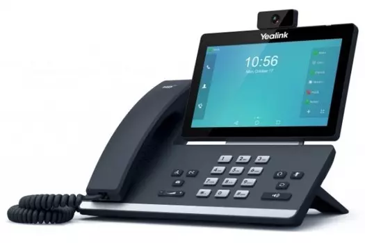 VoIP-телефон Yealink SIP-T58W with camera, 16 линий, 16 SIP-аккаунтов, цветной дисплей, черный (SIP-T58W with camera)
