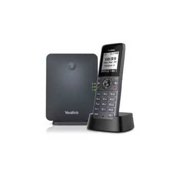 VoIP-телефон Yealink W71P , 10 SIP-аккаунтов, монохромный дисплей, DECT, PoE, черный (W71P)