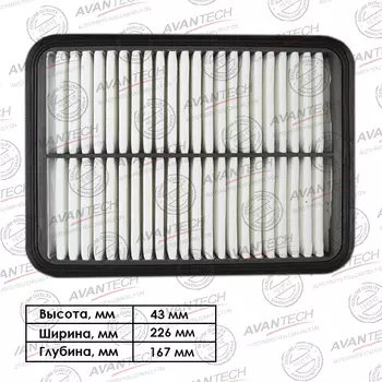 Воздушный фильтр Avantech, панельный для TOYOTA (AF0118)