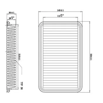 Воздушный фильтр Double Force, панельный для Suzuki (DFA24019)