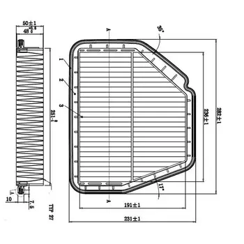 Воздушный фильтр Double Force, панельный для Chevrolet (DFA29008)