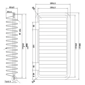 Воздушный фильтр Double Force, панельный для TOYOTA (DFA2620)