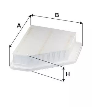 Воздушный фильтр FILTRON, панельный для TOYOTA (AP 1443)