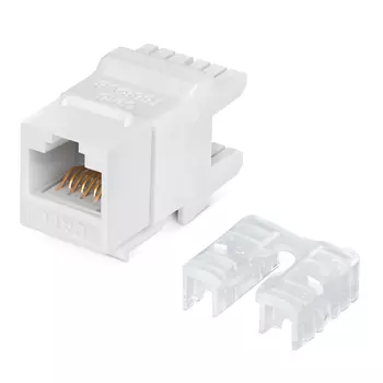 Вставка Keystone Cabeus KJ-RJ45-Cat.6-180, RJ-45(8P8C) cat.6, 1 шт., белый (KJ-RJ45-Cat.6-180)