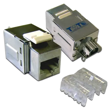 Вставка Keystone TWT 180 градусов, RJ-45 / 110 cat.5e экранированный, 1шт., белый (TWT-OK45STP-110WH)