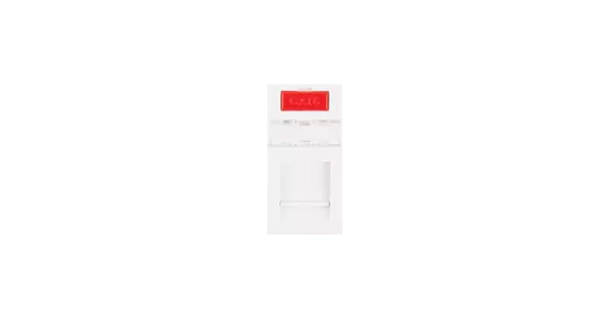 Вставка NIKOMAX типа Mosaic 22.5x45мм, 1-порт, под модули-вставки типа Keystone, со шторкой, белый (NMC-PM1P-PH-WT)