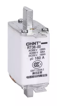 Вставка плавкая CHINT RT36-1-250, 200А, габарит 1, белый (521188)