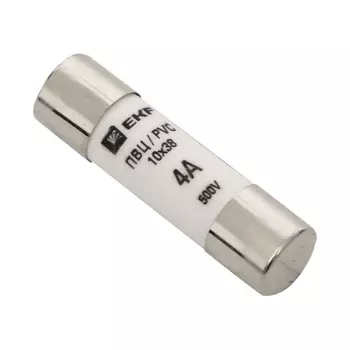 Вставка плавкая EKF ПВЦ, 4А, 10х38, белый (pvc-10x38-4)