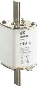 Вставка плавкая IEK ППНИ-35, 125А, габарит 1, белый (DPP30-125)
