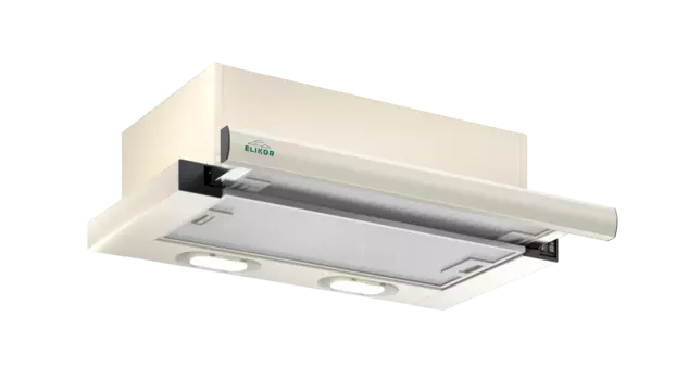 Вытяжка встраиваемая Elikor Интегра 50П-400-В2Л, топленое молоко/бронзовый