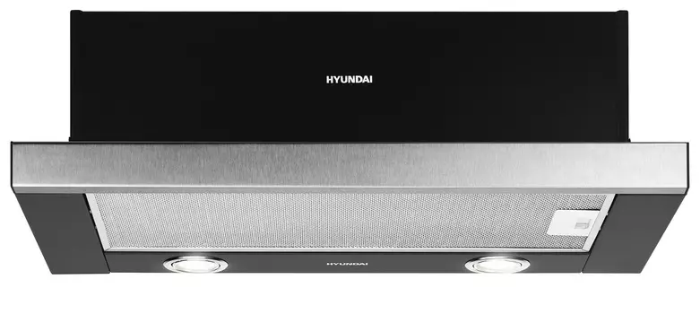 Встраиваемая вытяжка Hyundai HBH 6232 IX, черный (1543639)