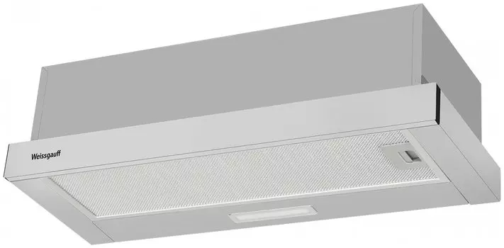 Встраиваемая вытяжка WEISSGAUFF TEL 06 1M IX, серебристый (418 251)
