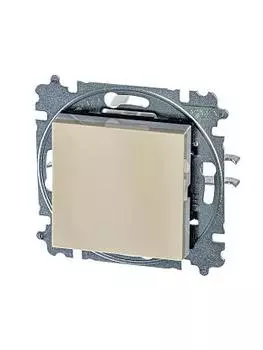 Выключатель ABB Levit, 1кл., скрытый монтаж, механизм с накладкой без рамки, слоновая кость / белый (2CHH590145A6017)