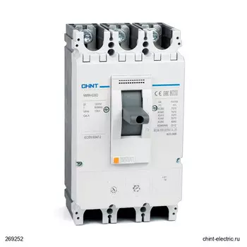 Выключатель автоматический CHINT 269252 NM8N-630S TM трехполюсный (3P/3П) 500А S 50кА (269252)