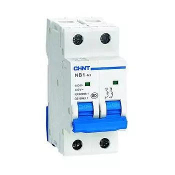 Выключатель автоматический CHINT 814105 двухполюсный (2P/2П) 16А D 6 kA (814105)