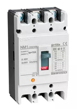 Выключатель автоматический CHINT NM1-125S/3Р трехполюсный (3P/3П) 125A 25кА (126382)