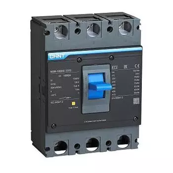 Выключатель автоматический CHINT NXM-1600S трехполюсный (3P/3П) 1.25кА 50кА (844318)