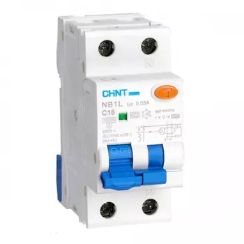 Выключатель автоматический дифференциального тока CHINT - 203104, 1P+N, C, 6А/30мА (203104)