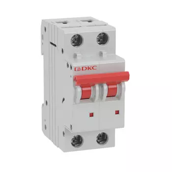 Выключатель автоматический DKC MD63-2B10-6 YON двухполюсный (2P/2П) 10А B 6кА (MD63-2B10-6)