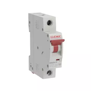 Выключатель автоматический DKC MD63N YON max однополюсный (1P/1П) 6А C 6 kA (MD63N-1PC6)