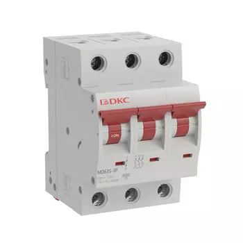 Выключатель автоматический DKC MD63S-3PC25 YON max трехполюсный (3P/3П) 25А C 4.5кА (MD63S-3PC25)