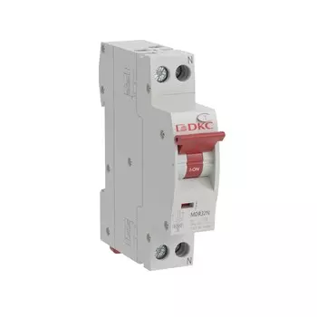 Выключатель автоматический DKC MDR32N YON max 1P+N 6А C 6кА (MDR32N-1N2C6-A)