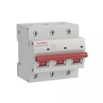 Выключатель автоматический DKC YON max трехполюсный (3P/3П) 100А D 10кА (MD125H-3PD100)