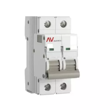 Выключатель автоматический EKF AV-10 AVERES двухполюсный (2P/2П) 6А C 10кА (mcb10-DC-2-06C-av)