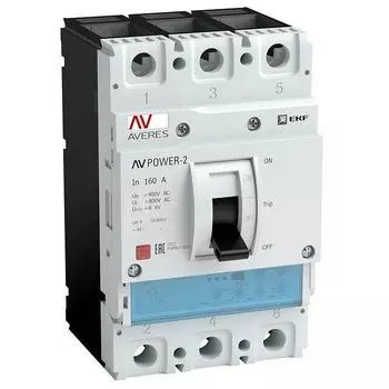 Выключатель автоматический EKF AV POWER-3/3 трехполюсный (3P/3П) 400А 50кА (mccb-33-400-2.0-av)